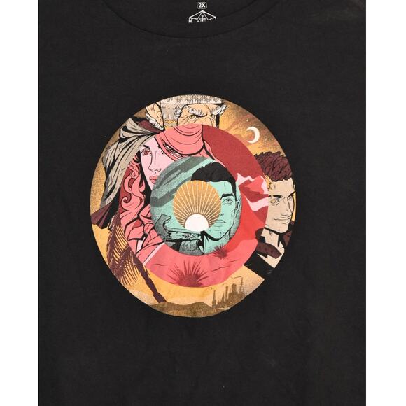 Critical Role Black Crewneck T-Shirt Men's 2X Short Sleeve - Picture 2 of 8